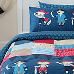 Bedlinen boys pirate theme textile design