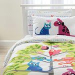 Bedlinen boys animals theme textile design