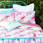 Bedlinen floral Folly Habitat textile design