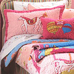 Bedlinen Girls Carousel Freckles textile design