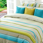 Bedlinen Stripes Inca textile design